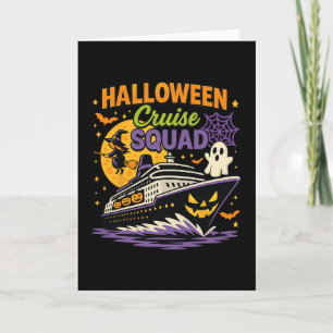 Spooky Halloween Cruise Squad Matching Cruising Va Card