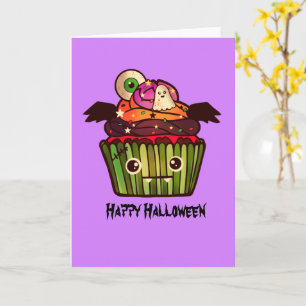 Spooky Halloween Cupcake   Card