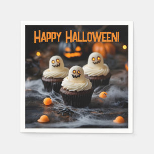 Spooky Halloween cupcakes Design Napkin