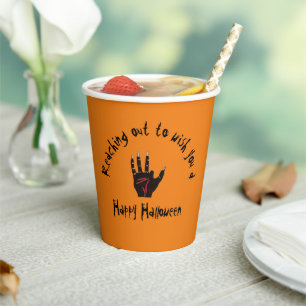 Spooky Halloween Dead Hand Paper Cups