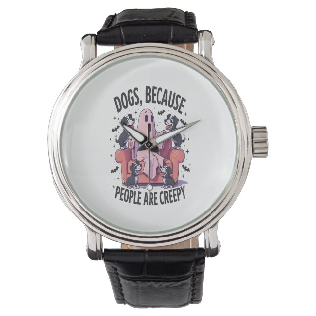 Spooky Halloween Dog Spooky Ghost (2) Watch (Front)