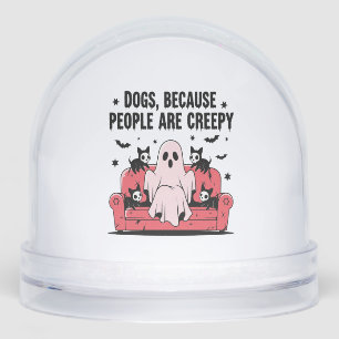 Spooky Halloween Dog Spooky Ghost Png 2 Snowglobe
