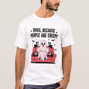 Spooky Halloween Dog Spooky Ghost Png 2 T-Shirt