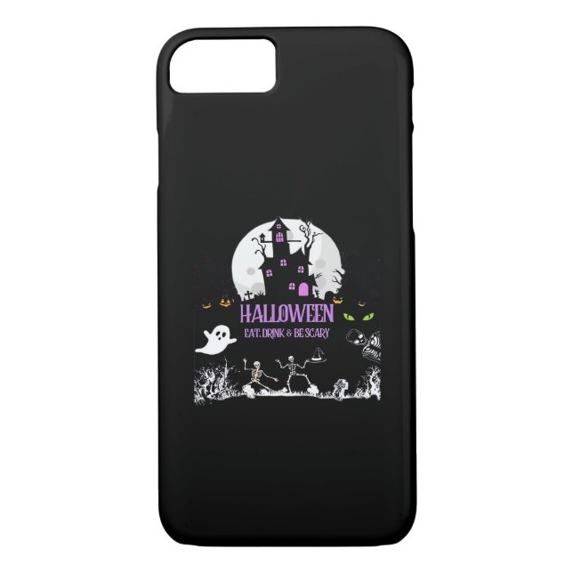 Spooky Halloween Eat Drink And Be Scary Classic Case-Mate iPhone Case (Back)