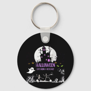 Spooky Halloween Eat Drink And Be Scary Classic Keychain