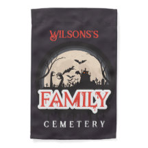 Spooky Halloween Family Custom Name Cemetery