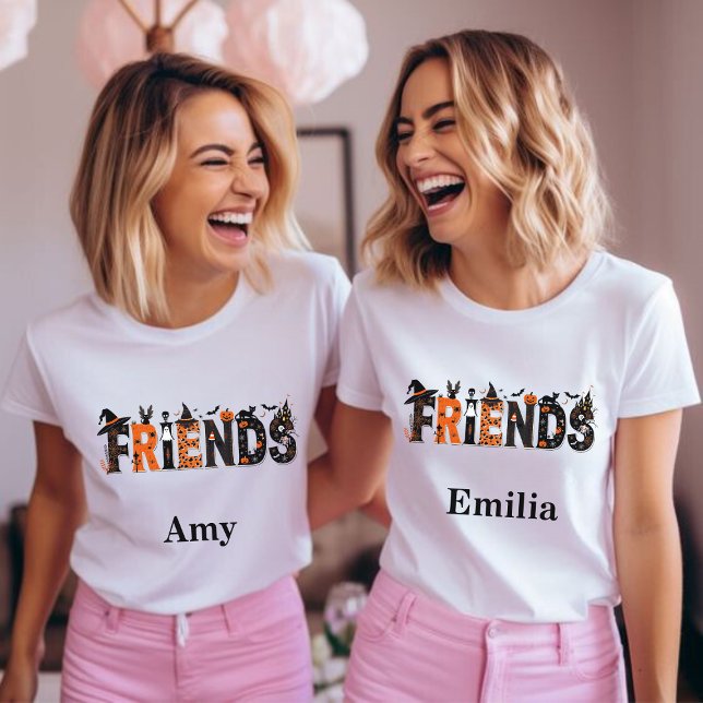 Spooky Halloween Friends Graphical Name Sweatshirt (Creator Uploaded)