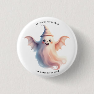 Spooky Halloween – Funny Ghost 1 Inch Round Button