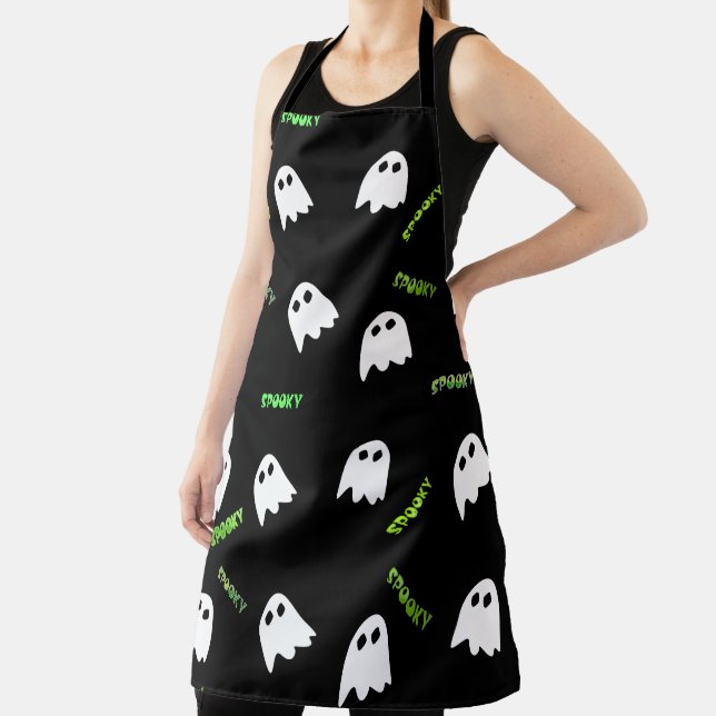 spooky Halloween ghost  Apron (Insitu)