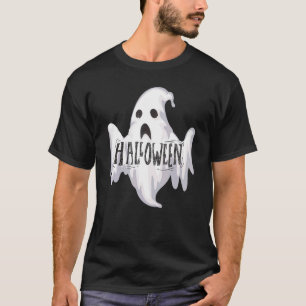 Spooky Halloween Ghost Great For Kids Mom Dad Fami T-Shirt