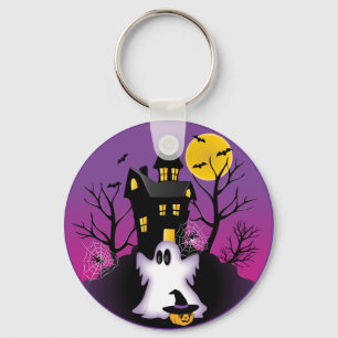 Spooky Halloween Ghost Keychain