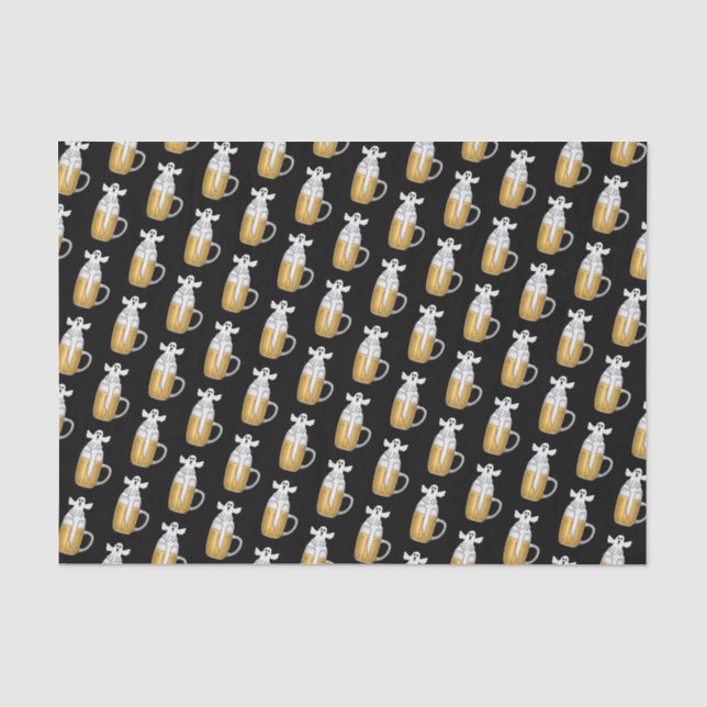 Spooky Halloween Ghost  Tissue Paper (Front)