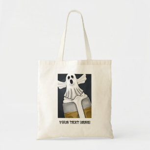 Spooky Halloween Ghost Tote Bag