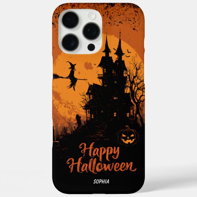 Spooky Halloween Gothic House iPhone & iPad Case (Back)