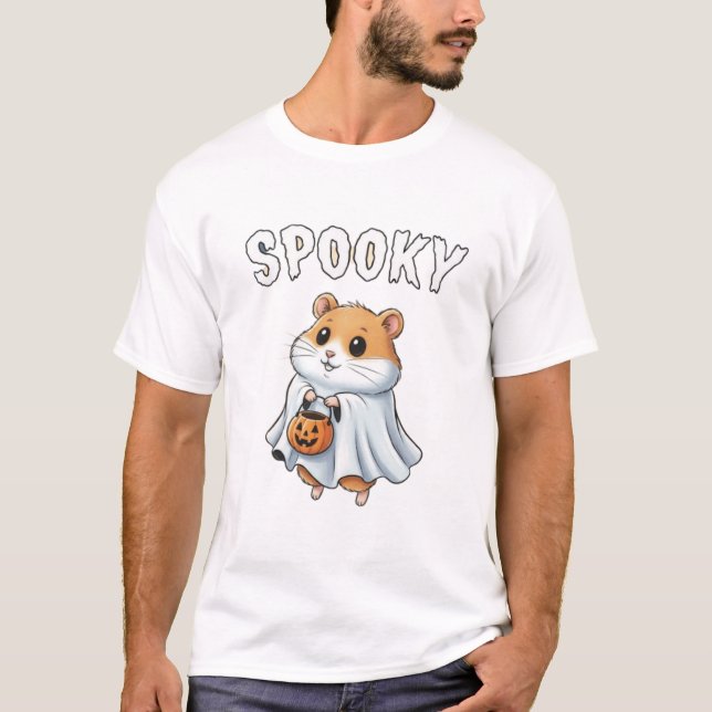 Spooky – Halloween Hamster TinyFur Tee (Front)