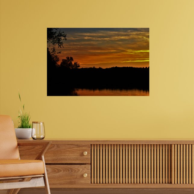 Spooky Halloween Harvest Sunset Poster (Living Room 2)