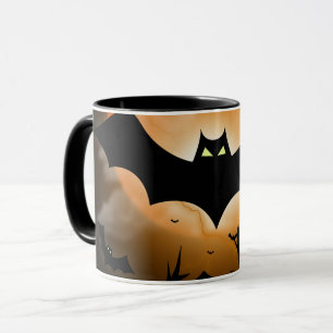Spooky Halloween Haunted House Mug Gothic Fall