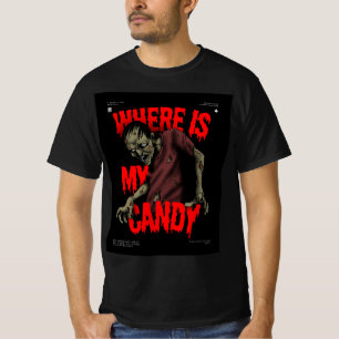Spooky Halloween Haunted Village Witch Moon TShirT