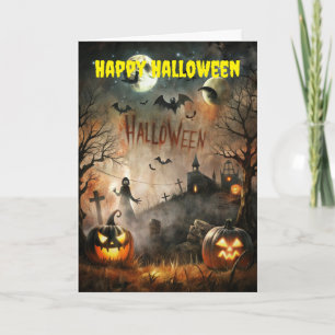 Spooky Halloween Holiday Card