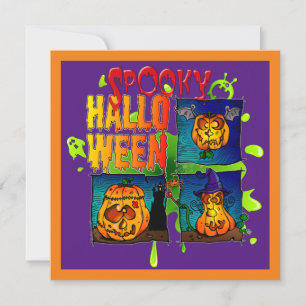 Spooky Halloween Holiday Card