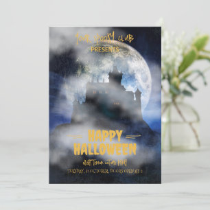Spooky Halloween Invitation, Boo Halloween Party  Invitation