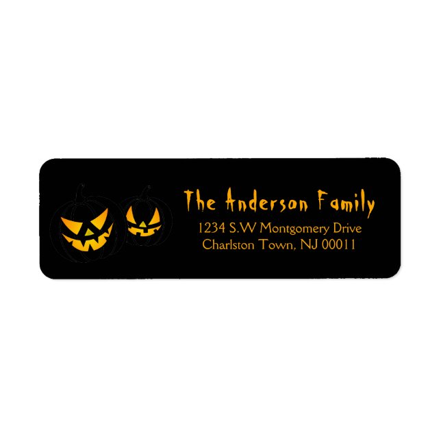 Spooky Halloween Jack-O-Lantern Pumpkin (Front)