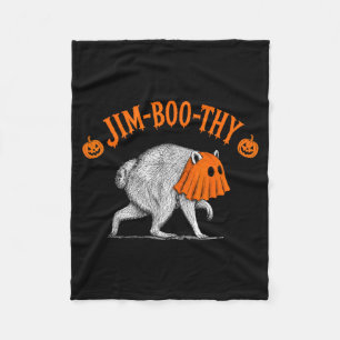 Spooky Halloween Jimothy Seattle Raccoon Fleece Blanket