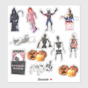 Spooky Halloween Kiss-Cut Vinyl Stickers