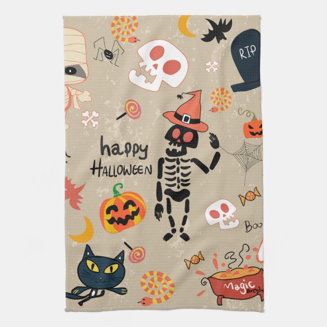 Spooky Halloween Kitchen Towels (Vertical)