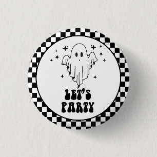 Spooky Halloween Let's party 1 Inch Round Button