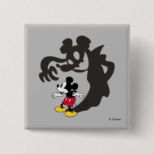 Spooky Halloween Mickey Mouse 2 Inch Square Button