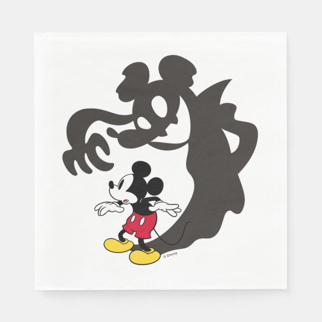 Spooky Halloween Mickey Mouse Napkin (Front)
