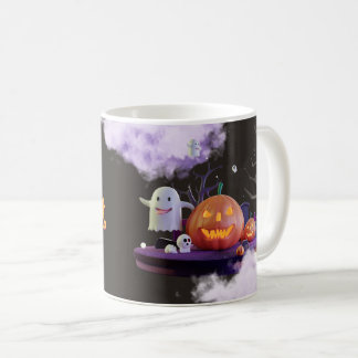 Spooky Halloween Mug – Pumpkin, Ghost & Witch Coff