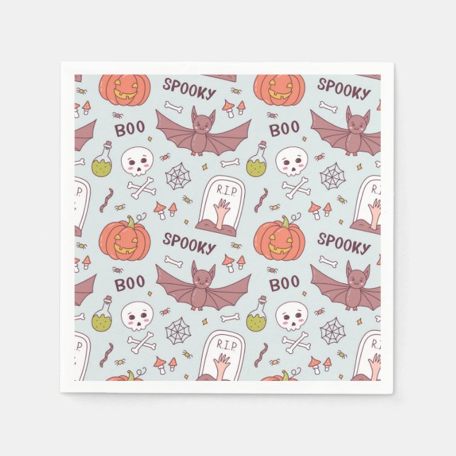 Spooky Halloween Napkin (Front)