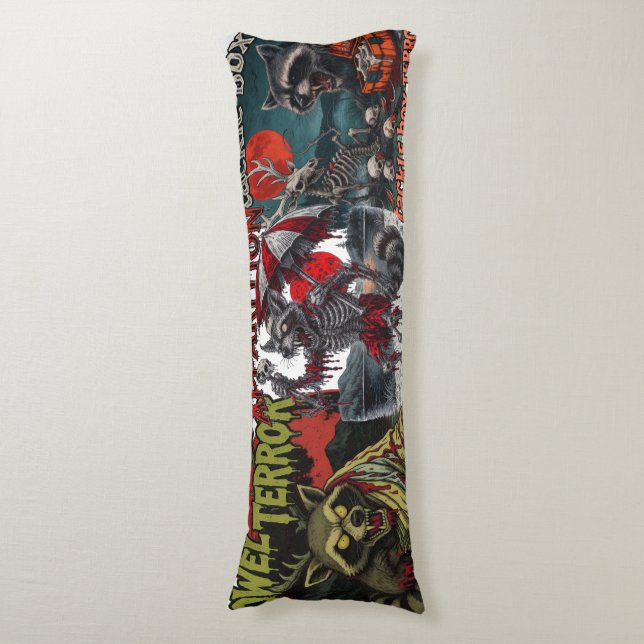 Spooky Halloween Night Drive | Pumpkin Patch & Body Pillow (Front Vertical)