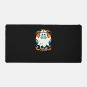 Spooky Halloween Nurse Funny Ghost Costume Boo Boo Desk Mat