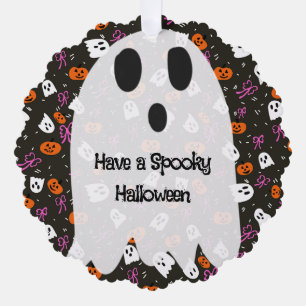 Spooky Halloween  Ornament Card