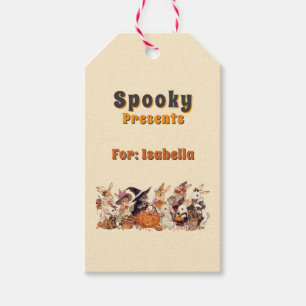 Spooky Halloween Party Bunny Personalized Gift Tags