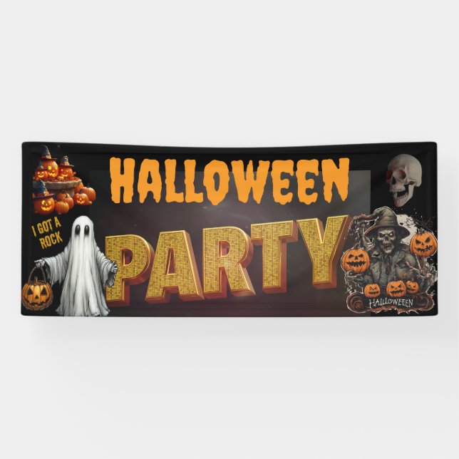 Spooky Halloween Party Fest Banner (Horizontal)