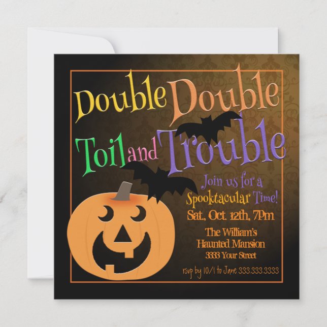 Spooky Halloween Party Invitation (Front)
