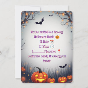  Spooky Halloween Party Invitation 🎃 Fun & Creepy