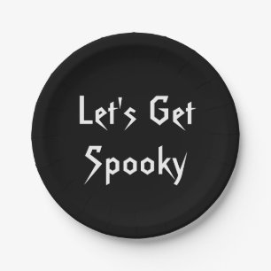 Spooky Halloween Party Paper Plates