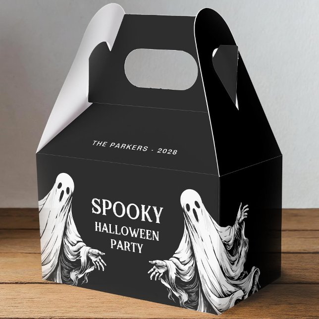 Spooky Halloween Party Treat with ghost Favor Box (Creator Uploaded)