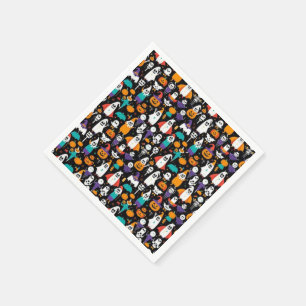 Spooky Halloween pattern Napkin