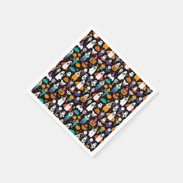 Spooky Halloween pattern Napkin (Corner)