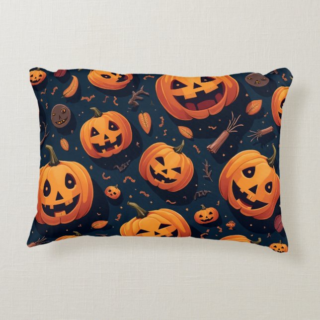 Spooky Halloween Pillow Cushion (Back)