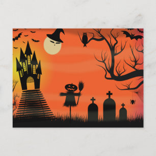 Spooky Halloween Postcard