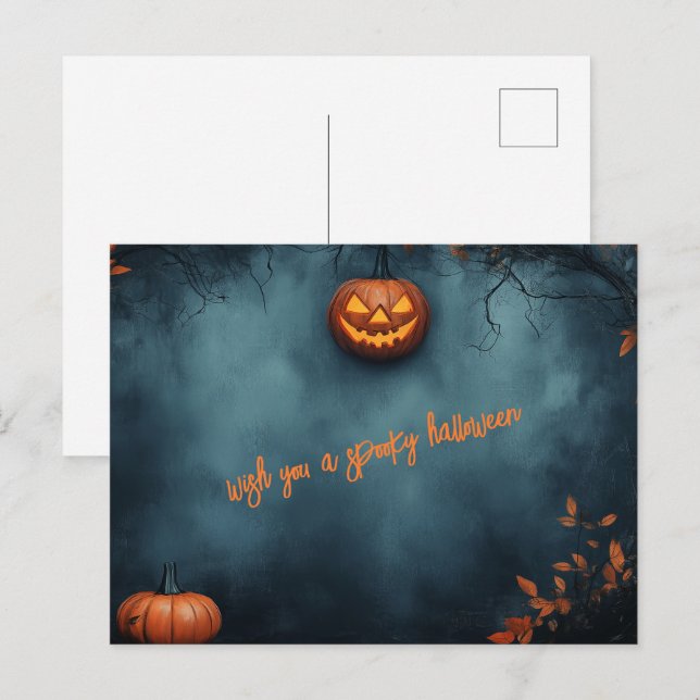 Spooky Halloween Postcard (Front/Back)