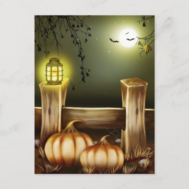 Spooky Halloween Postcard (Front)