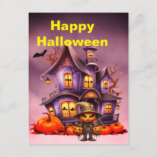 Spooky Halloween Postcard